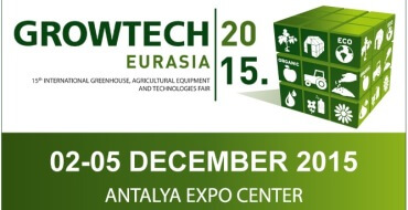 Visit us at Growtech Eurasia, 2-5 December at Antalya Expo Centre