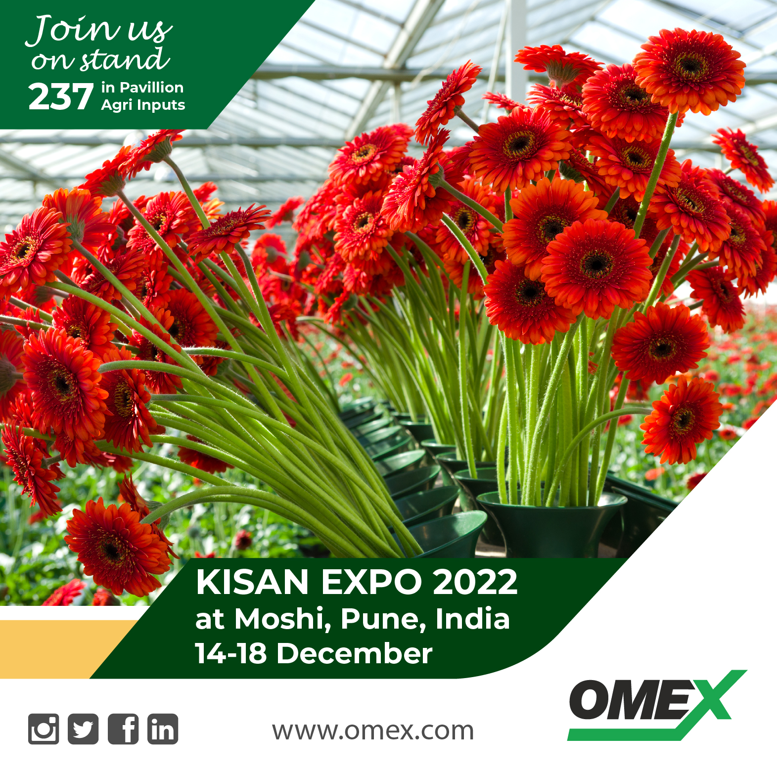 Join us at KISAN AGRI FAIR, India